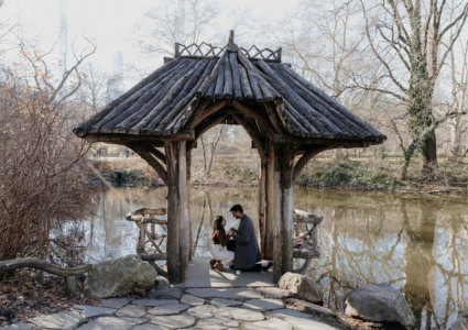 lovely marriage proposal in los angeles with a professional photographer